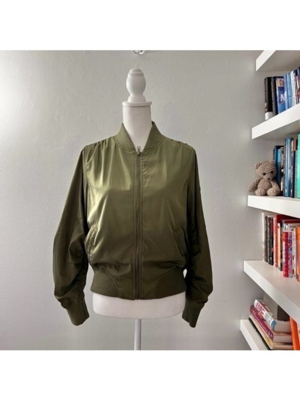 On The Road green bomber jacket, size small